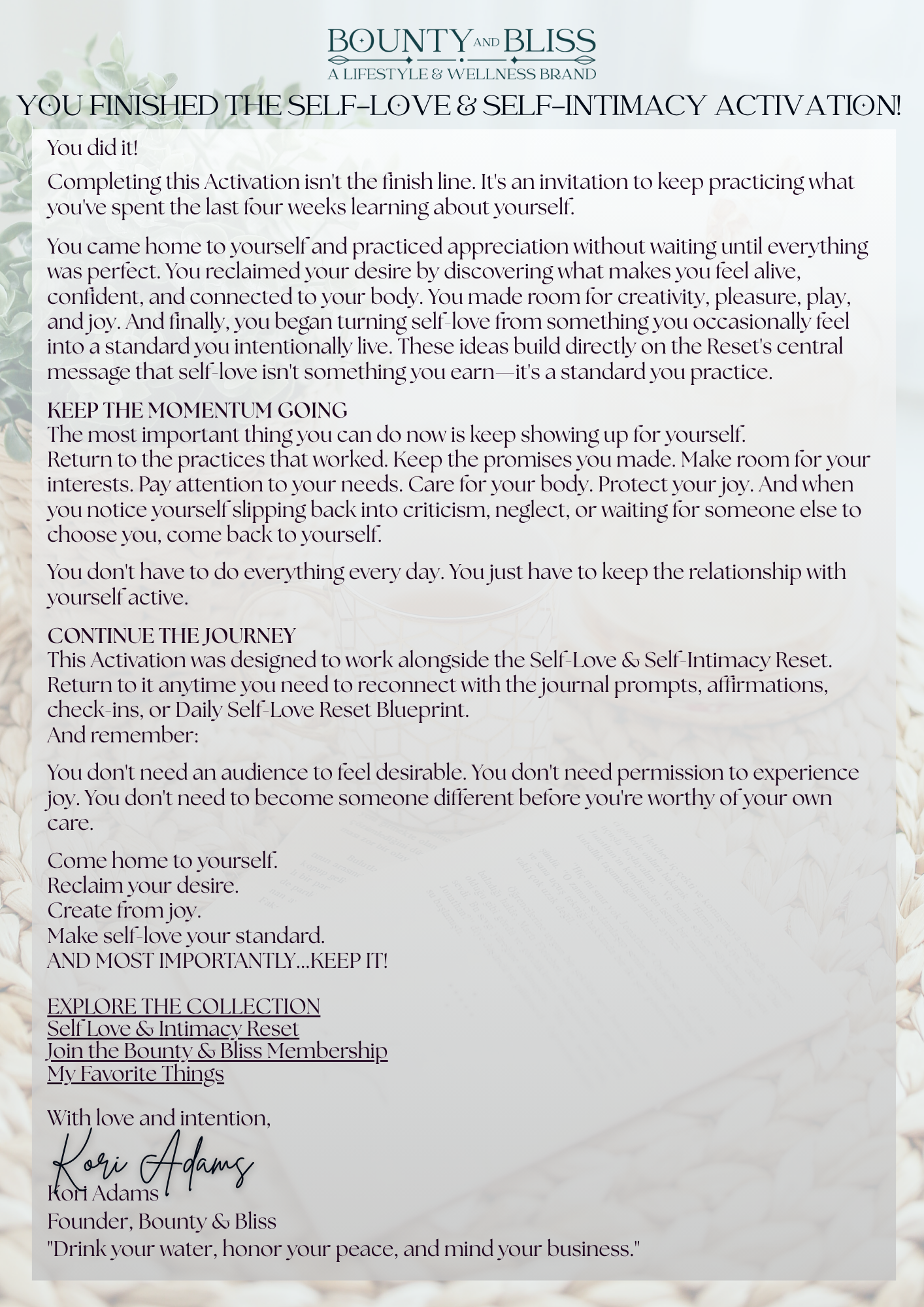 Self-Love & Self-Intimacy Activation | 4-Week Guided Digital Experience