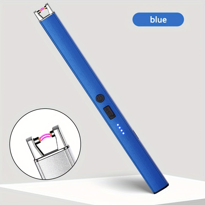 Electric Lighter, Electric Candle Lighter, Pulse Lighter, Windproof & Flameless Charging Lighter, Candle BBQ Camping, Home Gadgets