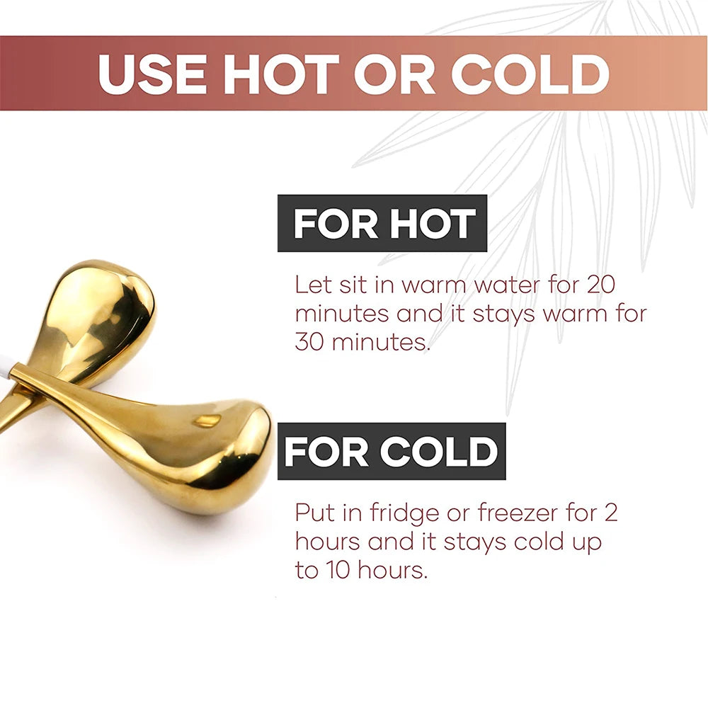 2PCS Luxury Cryotherapy Facial Ice/Heat Globes