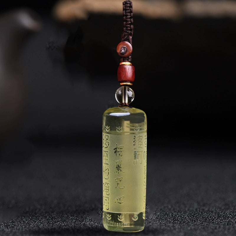 Great Compassion Mantra Citrine Pendant