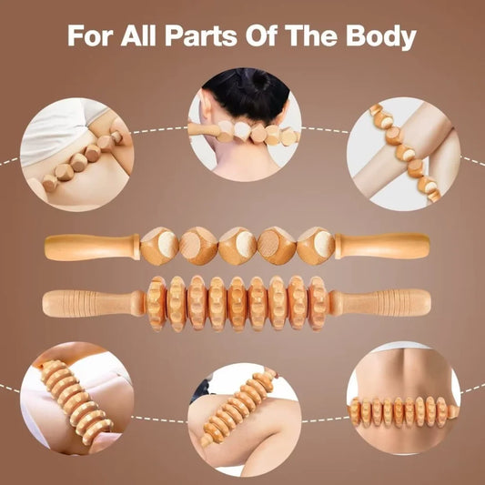 Wooden Massage Therapy Tools