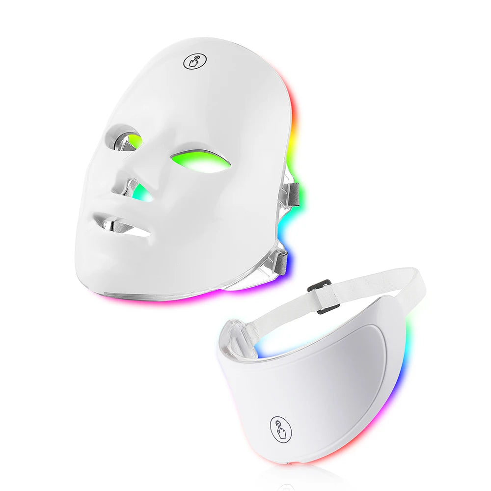 Skin Rejuvenating Infrared Light Therapy Facial & Neck Massaging Mask