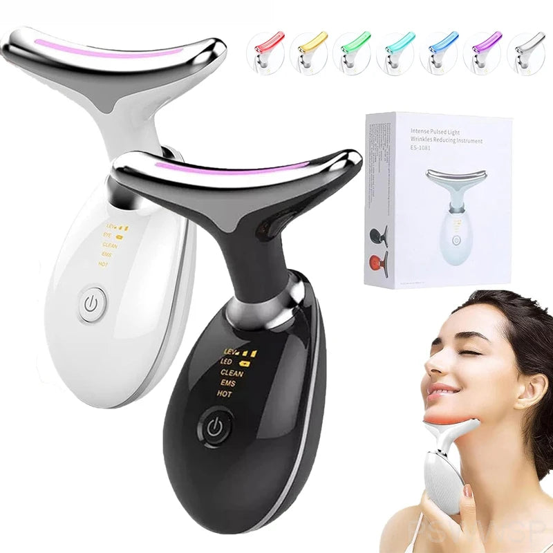 7-in-1 LED Facial & Neck Massager