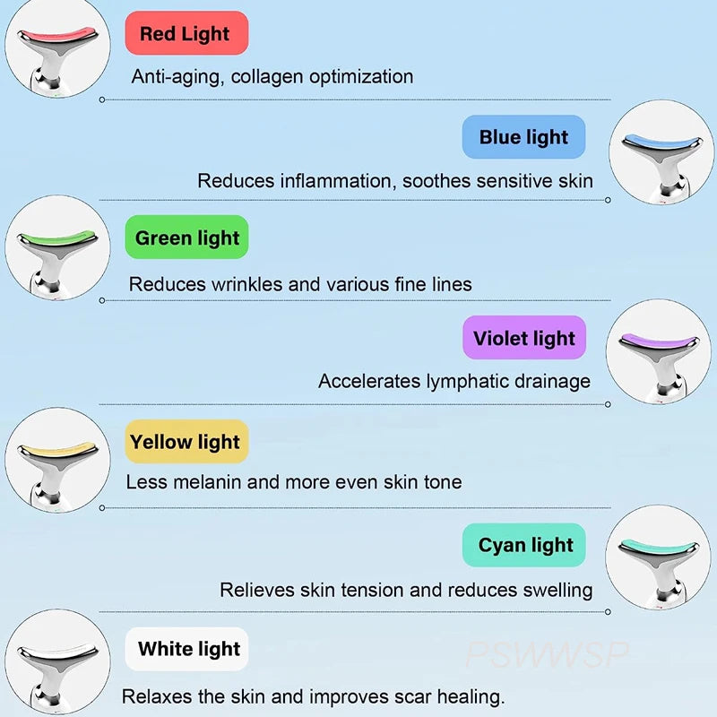 7-in-1 LED Facial & Neck Massager
