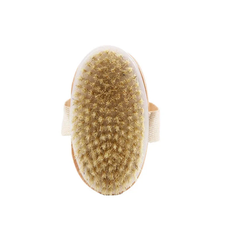 Natural Bristle Wet/Dry Skin Body Brush
