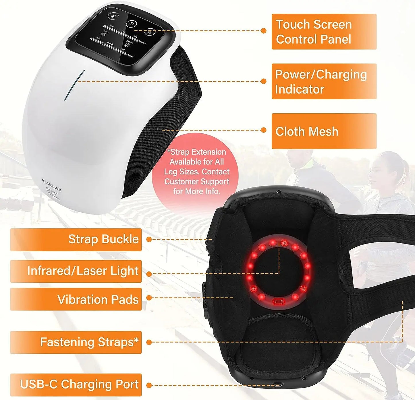 Infrared Heated Knee Massager