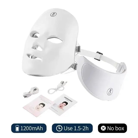 Skin Rejuvenating Infrared Light Therapy Facial & Neck Massaging Mask