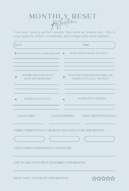 The Reset & Reflect Bundle: Guided Reset & Radiate Journal and Color Me Empowered Adult Coloring Book