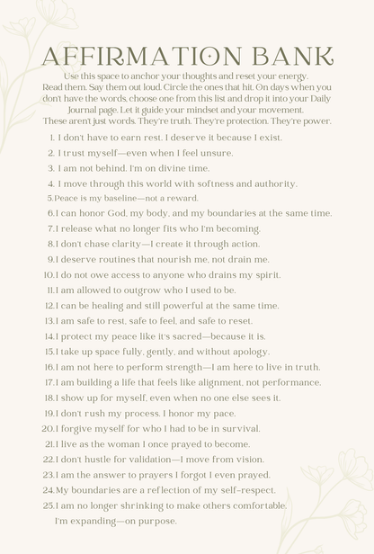 Reset & Radiate: A Guided Journal for Women Rebuilding with Power and Peace