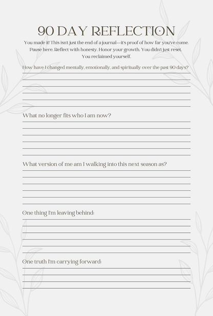 Reset & Radiate: A Guided Journal for Women Rebuilding with Power and Peace