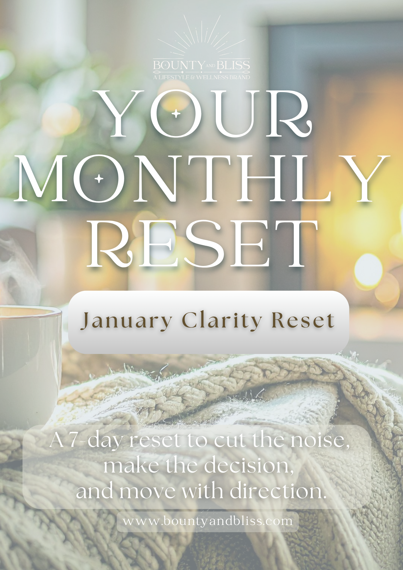 January Clarity Reset 7-Day (Printable PDF) Reset Kit for Focus & Peace