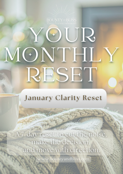 January Clarity Reset 7-Day (Printable PDF) Reset Kit for Focus & Peace