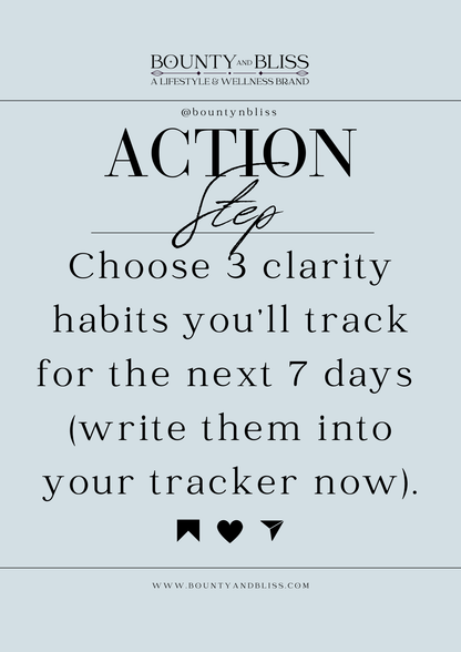 January Clarity Reset 7-Day (Printable PDF) Reset Kit for Focus & Peace