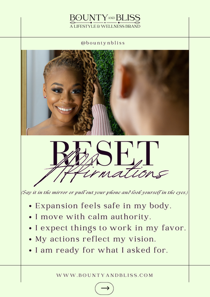 Expansion & Embodiment Reset