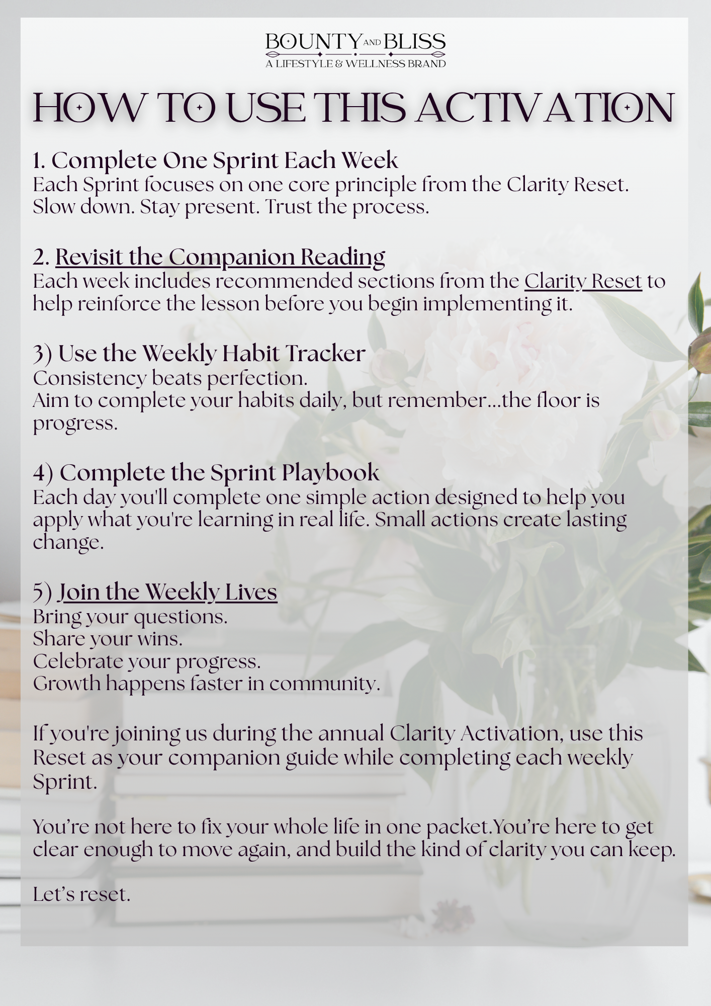 Clarity Activation