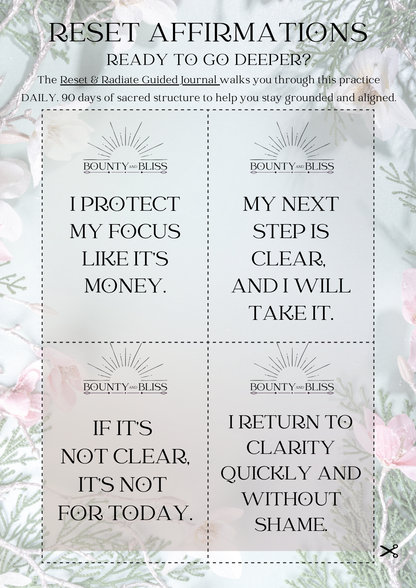 Clarity Reset + Activation Bundle