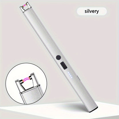 Electric Lighter, Electric Candle Lighter, Pulse Lighter, Windproof & Flameless Charging Lighter, Candle BBQ Camping, Home Gadgets