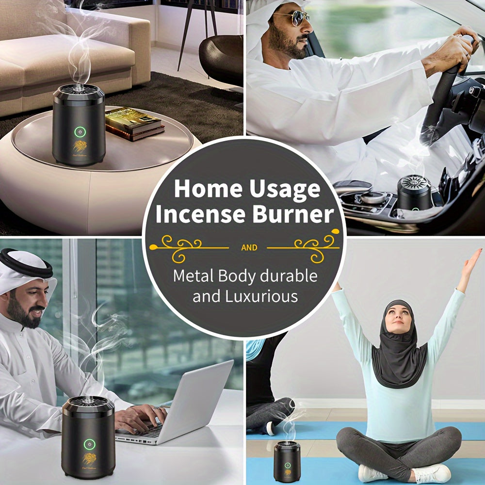 Portable Mini Aromatherapy Incense Burner, Evaporative OUD BUKHOOR Fragrance Diffuser