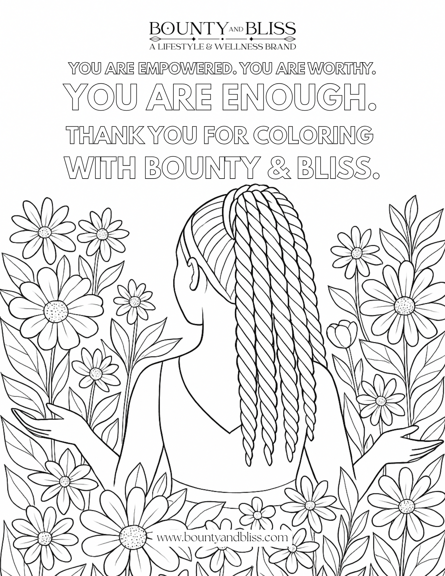 Color Me Empowered: An Adult Coloring Book of Positive Affirmations for Black Women