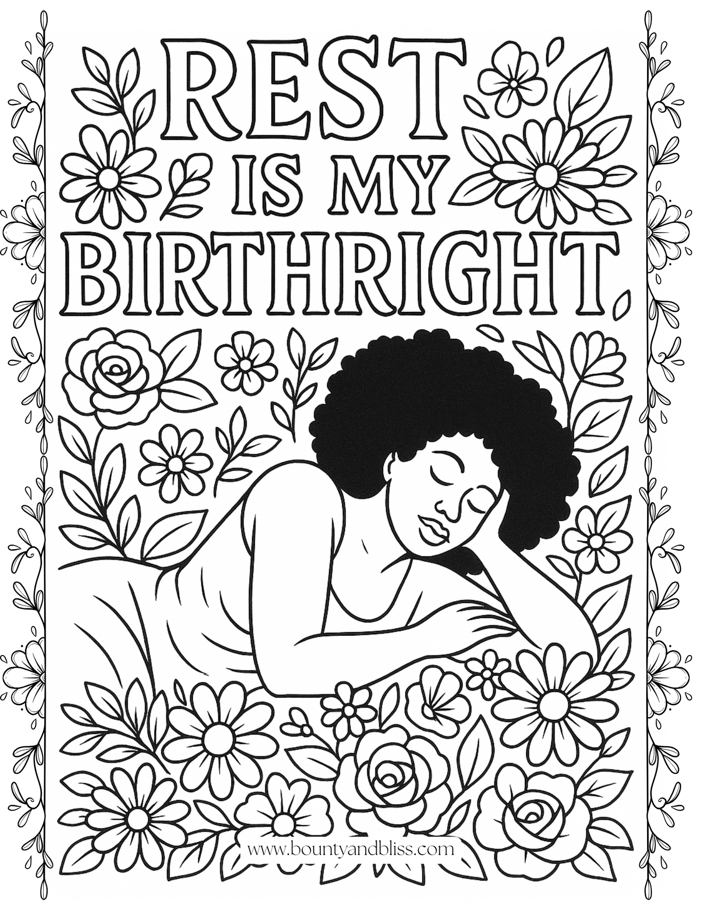 Color Me Empowered: An Adult Coloring Book of Positive Affirmations for Black Women