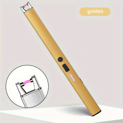 Electric Lighter, Electric Candle Lighter, Pulse Lighter, Windproof & Flameless Charging Lighter, Candle BBQ Camping, Home Gadgets