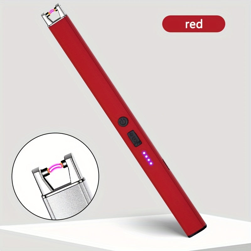 Electric Lighter, Electric Candle Lighter, Pulse Lighter, Windproof & Flameless Charging Lighter, Candle BBQ Camping, Home Gadgets