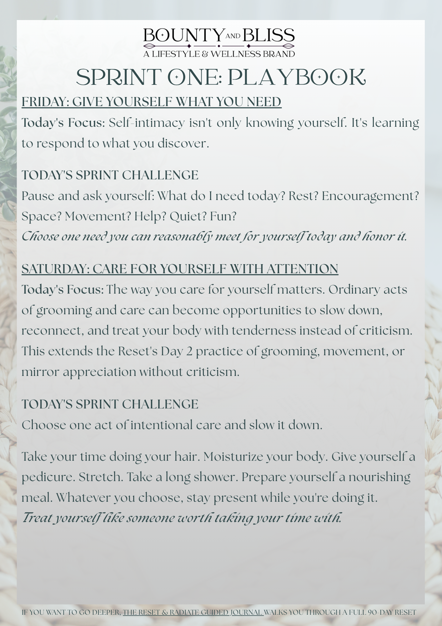 Self-Love & Intimacy Reset + Activation Bundle | Bounty & Bliss