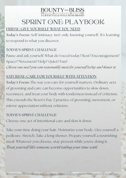 Self-Love & Intimacy Reset + Activation Bundle | Bounty & Bliss