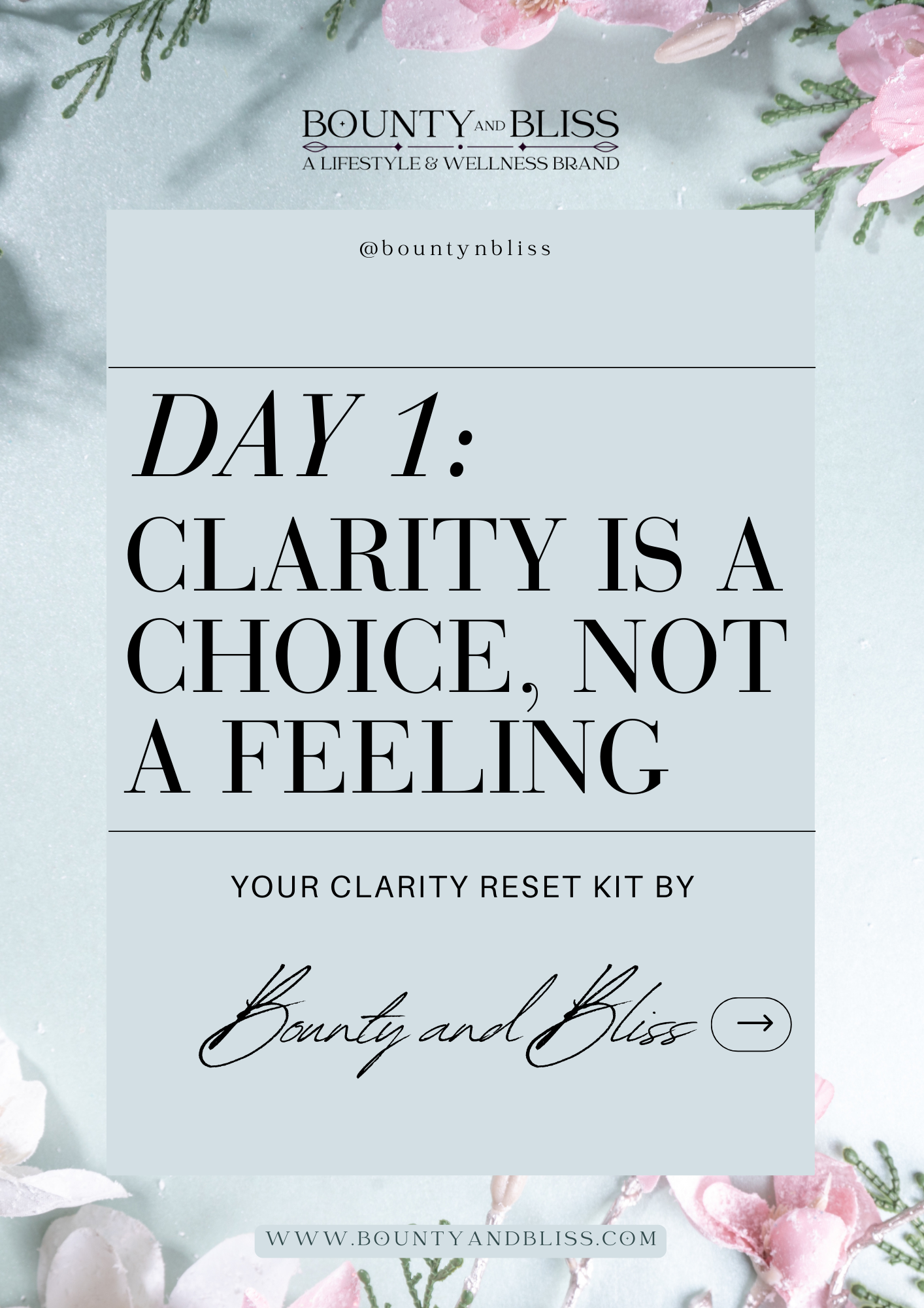 January Clarity Reset 7-Day (Printable PDF) Reset Kit for Focus & Peace