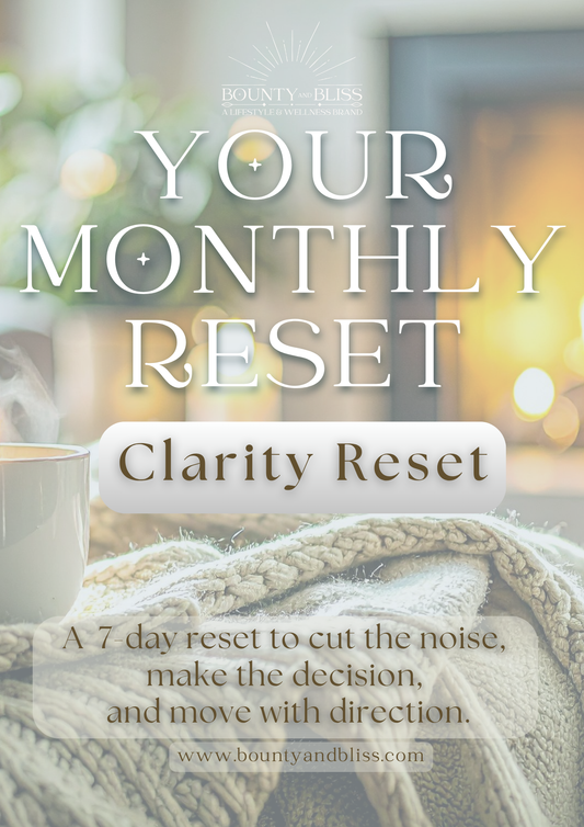 Clarity Reset 7-Day (Printable PDF) Reset Kit for Focus & Peace