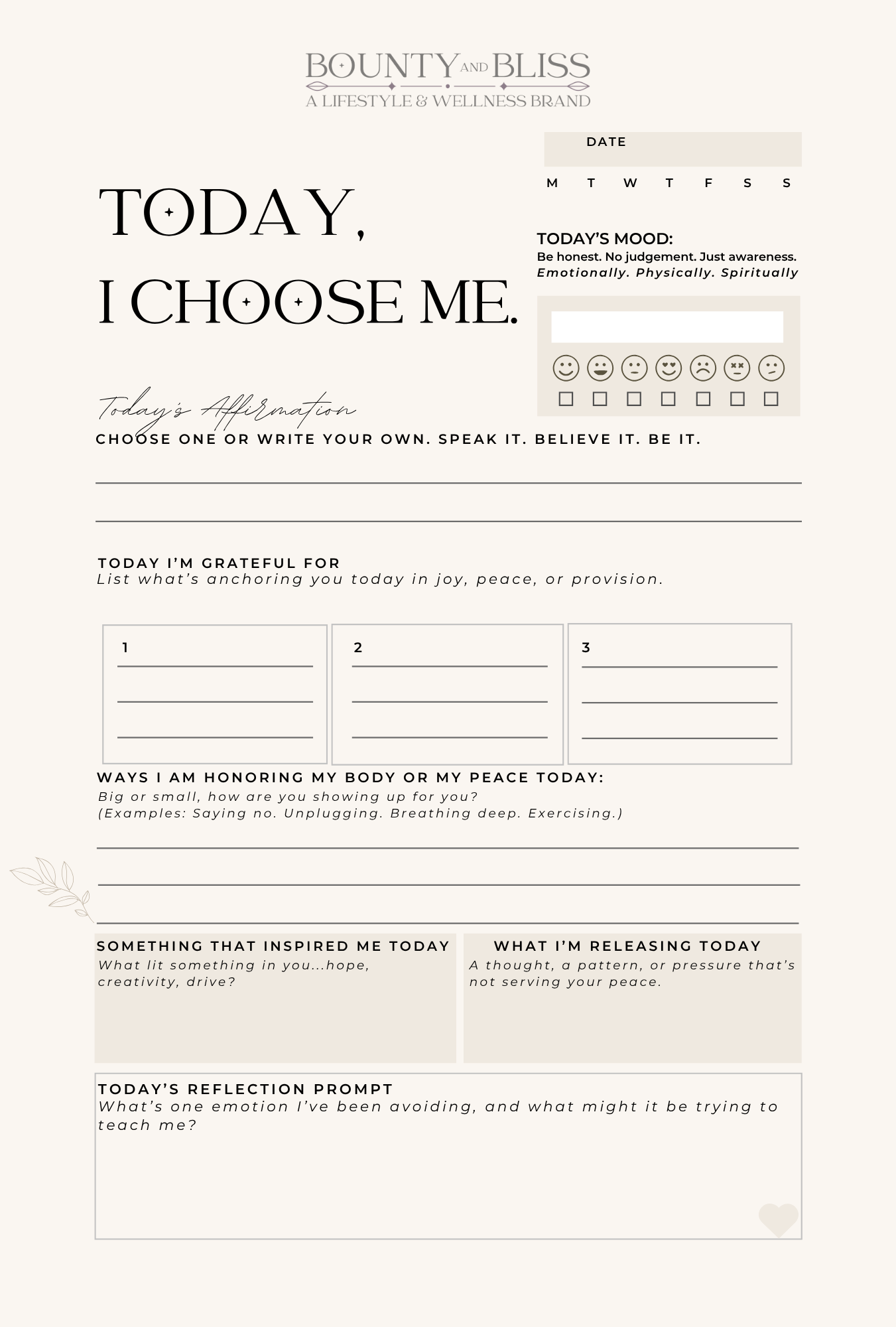 Reset & Radiate Digital Guided Journal (90-Day PDF Download)
