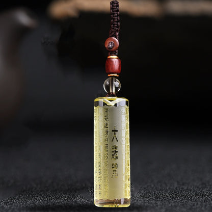 Great Compassion Mantra Citrine Pendant