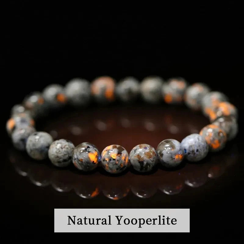 Natural Stone Bead Elastic Bracelets