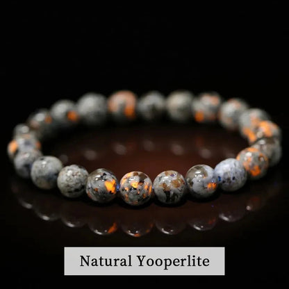 Natural Stone Bead Elastic Bracelets