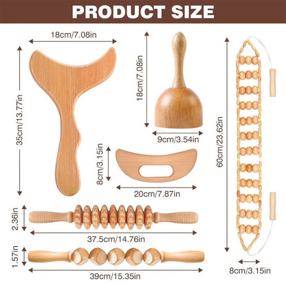 Wooden Massage Therapy Tools