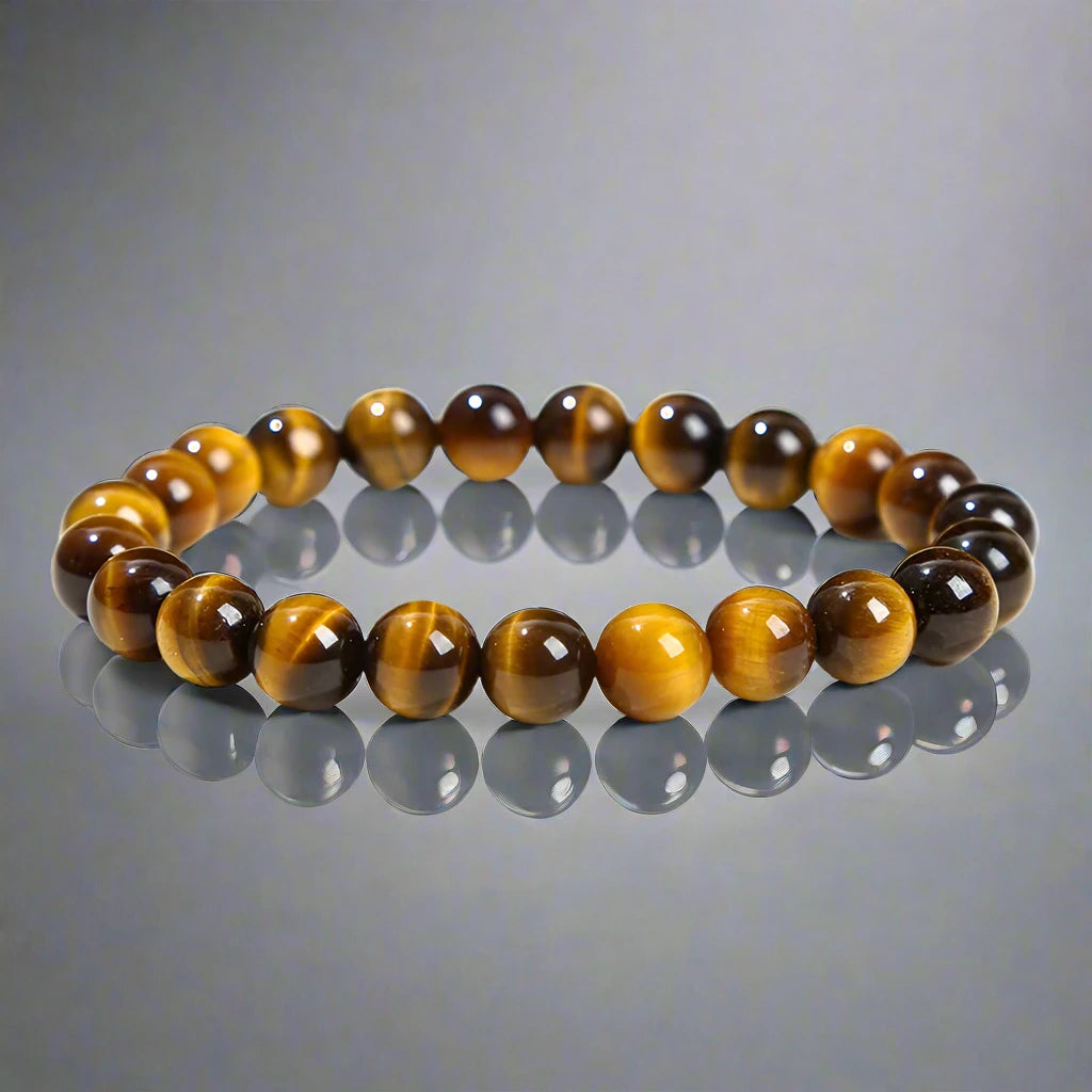 Natural Stone Bead Elastic Bracelets