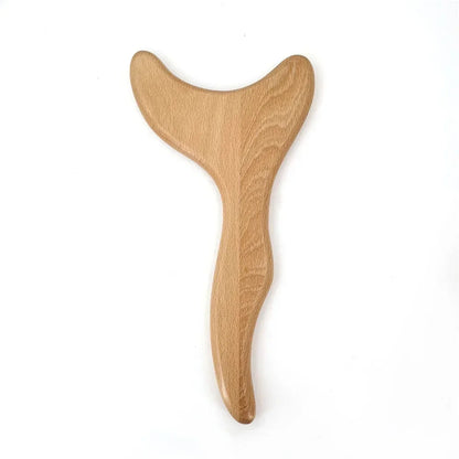 Wooden Anti- Cellulite Lymphatic Drainage Gua Sha Massager