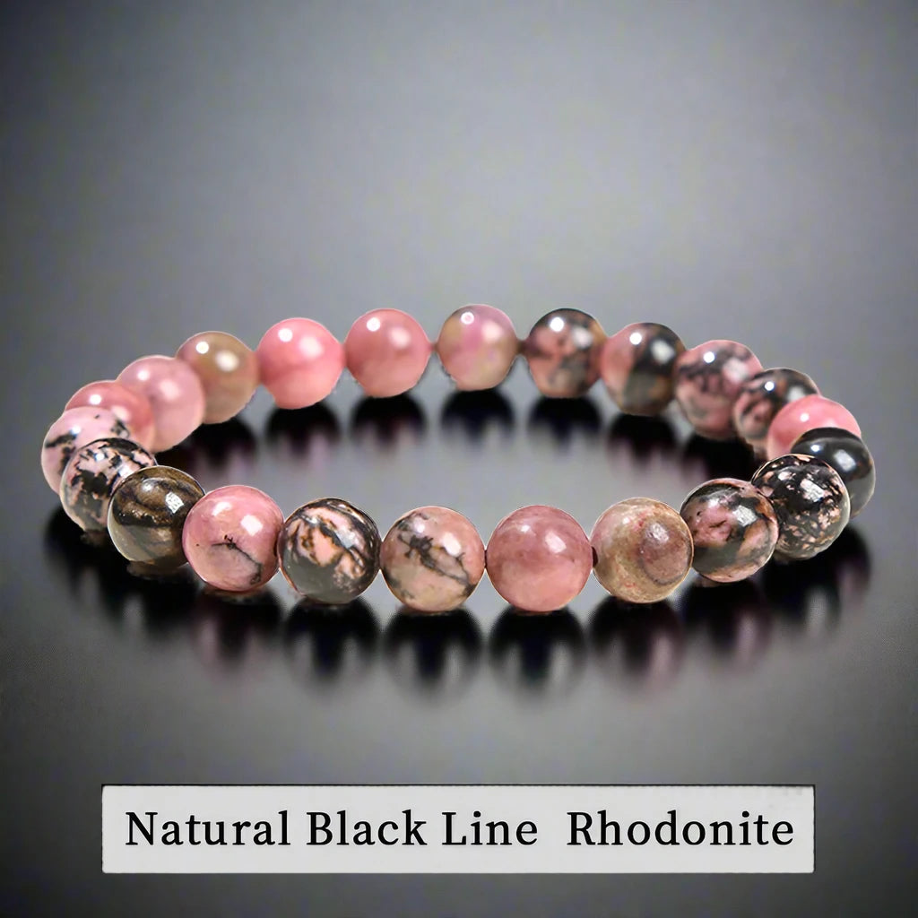 Natural Stone Bead Elastic Bracelets