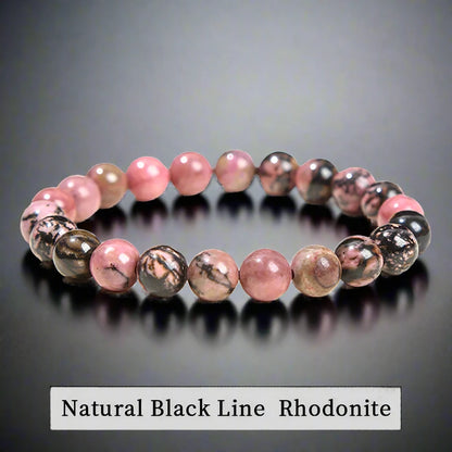Natural Stone Bead Elastic Bracelets