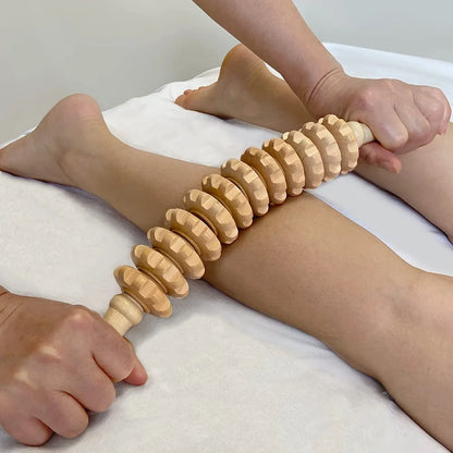 Body Fascia Wooden Roller Massager