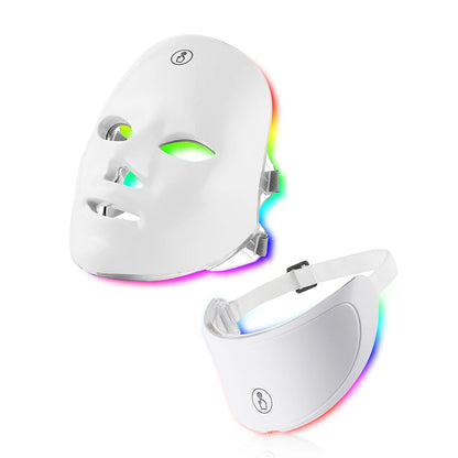 Skin Rejuvenating Infrared Light Therapy Facial & Neck Massaging Mask