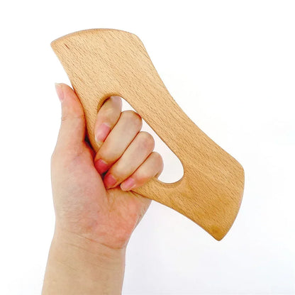 Wooden Anti- Cellulite Lymphatic Drainage Gua Sha Massager