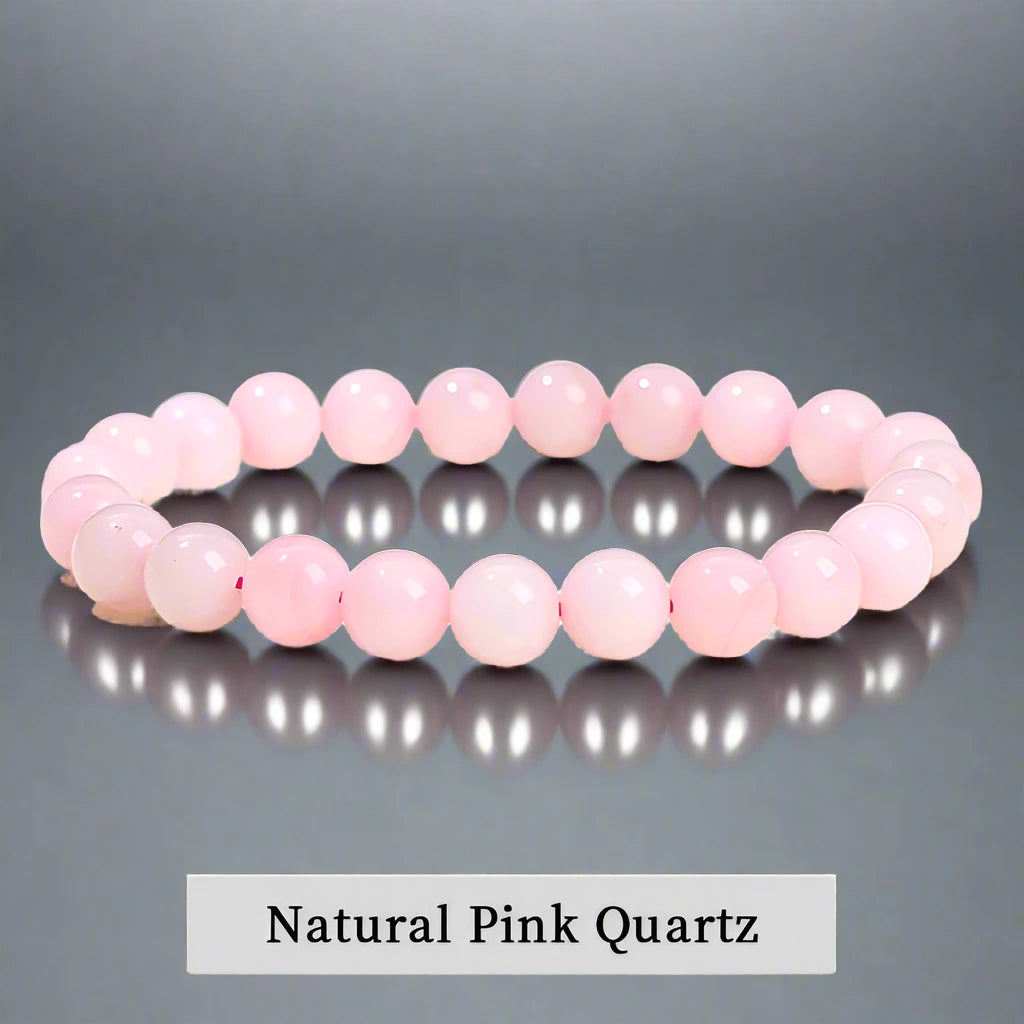 Natural Stone Bead Elastic Bracelets