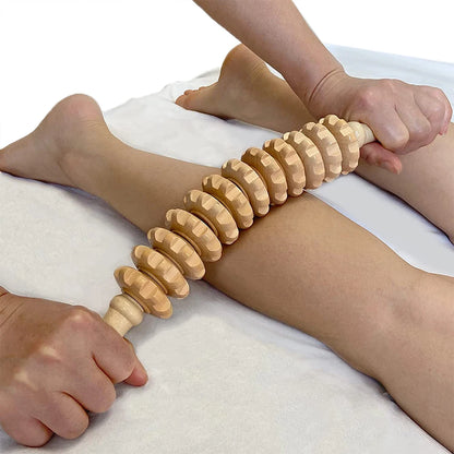 Body Fascia Wooden Roller Massager