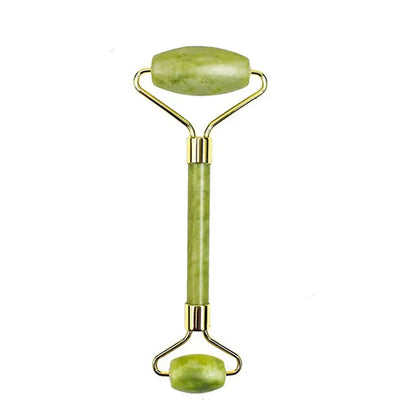 Natural Jade Roller Massager and Double-end Gua Sha Jade Stone