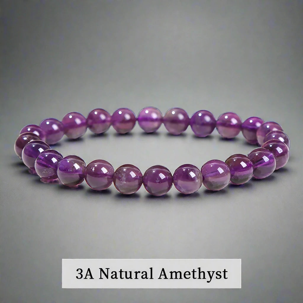 Natural Stone Bead Elastic Bracelets