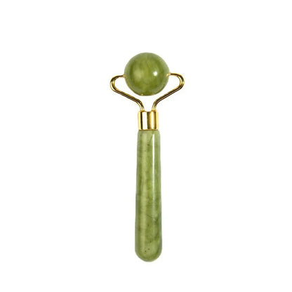 Natural Jade Roller Massager and Double-end Gua Sha Jade Stone