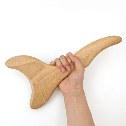 Wooden Anti- Cellulite Lymphatic Drainage Gua Sha Massager