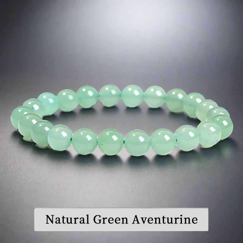 Natural Stone Bead Elastic Bracelets
