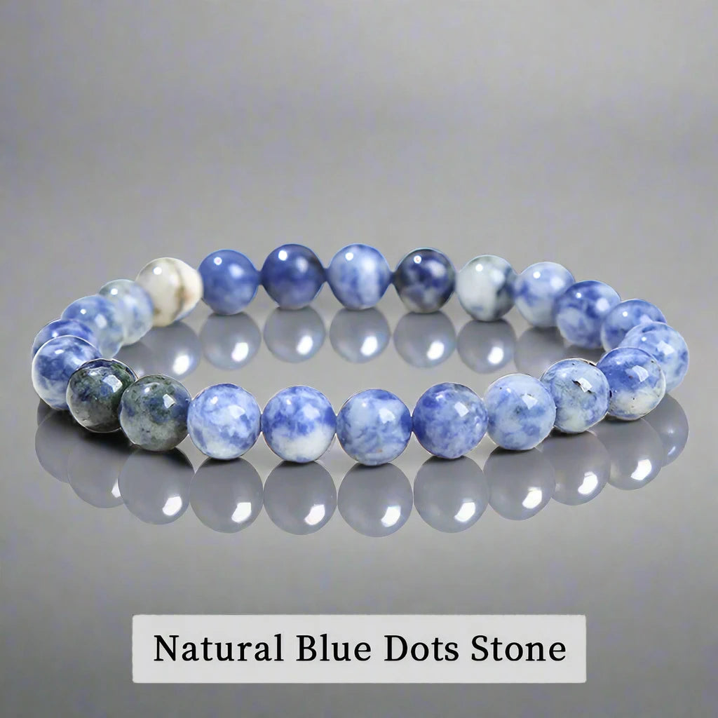 Natural Stone Bead Elastic Bracelets